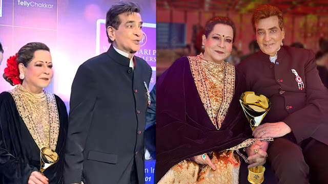 Shobha Kapoor honored with the Ramanand Sagar Lifetime Contribution Award at the Indian Telly Awards