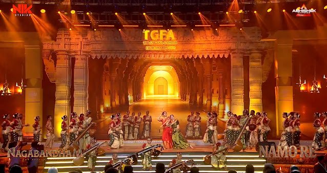 Daksha Nagarkar & Nabha Natesh Set the Stage Ablaze with Electrifying ‘NAMO Re’ Performance, Ignite Nagabandham Fever at TGFA 2026